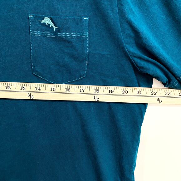 Tommy Bahama T-Shirt Men’s Medium Blue Soft Tee Short Sleeve Crew Neck Casual - Picture 8 of 9